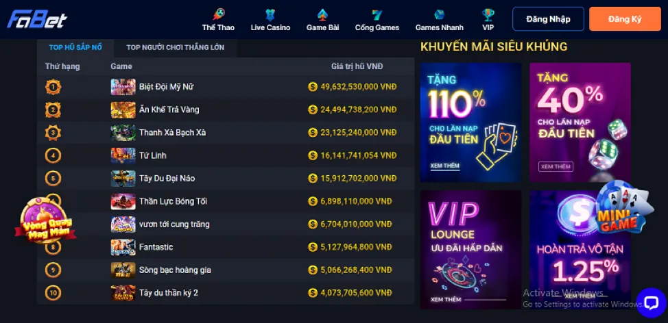 Trò chơi bài casino